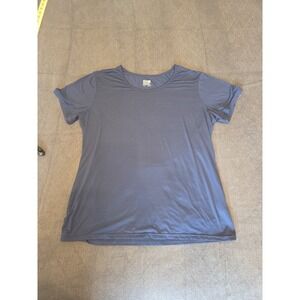 32 Degrees Cool Womens XXL Blue Short Sleeve Performance T-Shirt Activewear Tee